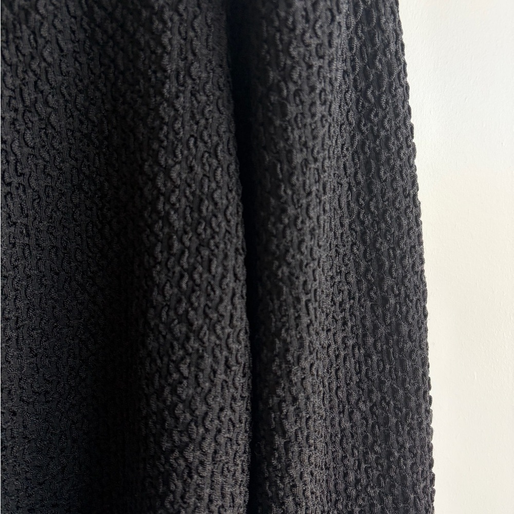 Mango Black Textured Blouse Size XS - Picture 4 of 6